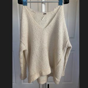 Free People  Lofty V-Neck Oversized Sweater